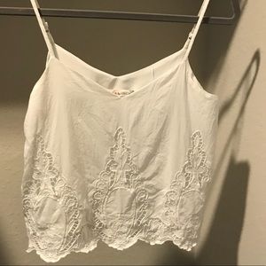 Chelsea & violet tank top with cute crochet/lace